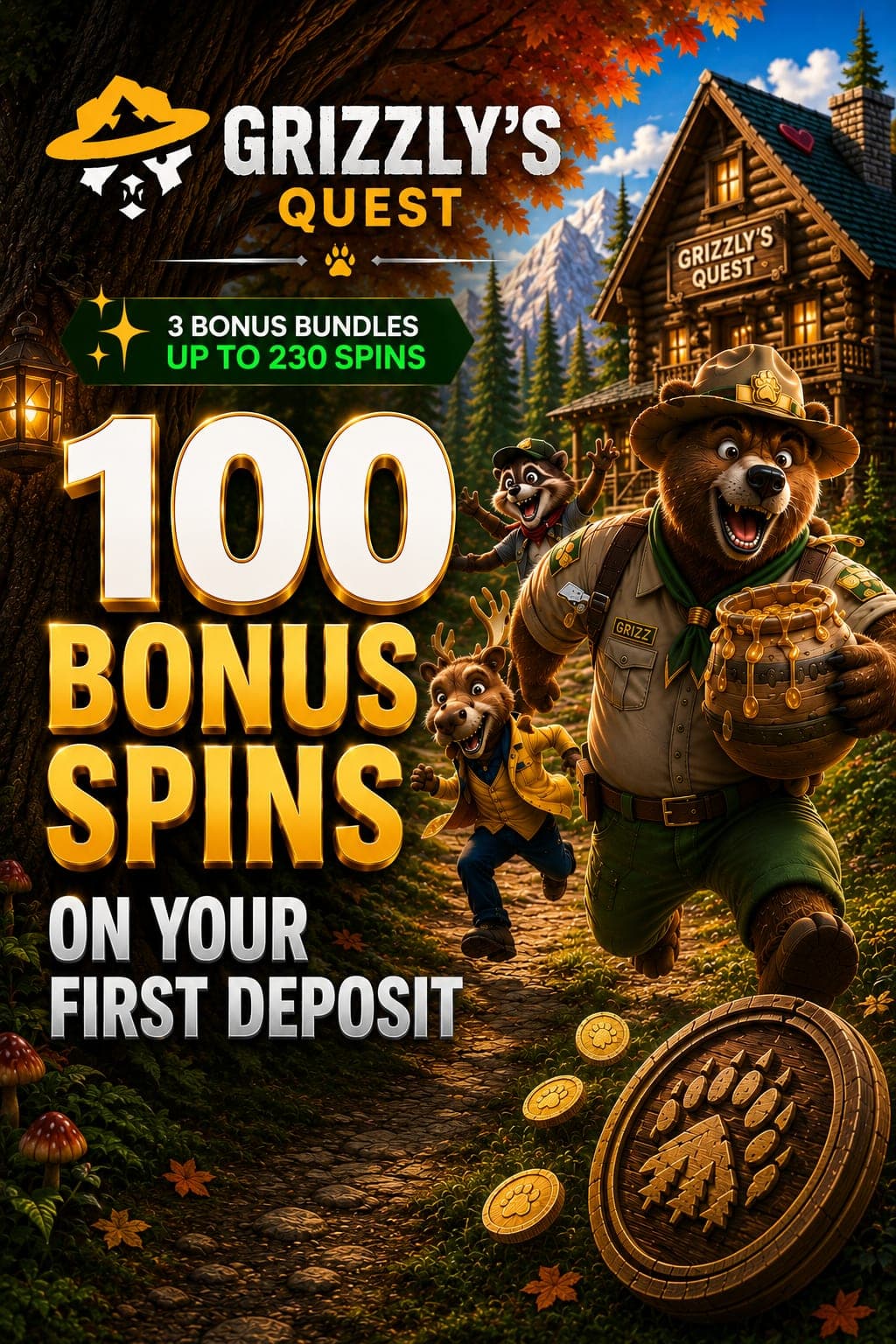 Grizzly’s Quest bonus offer