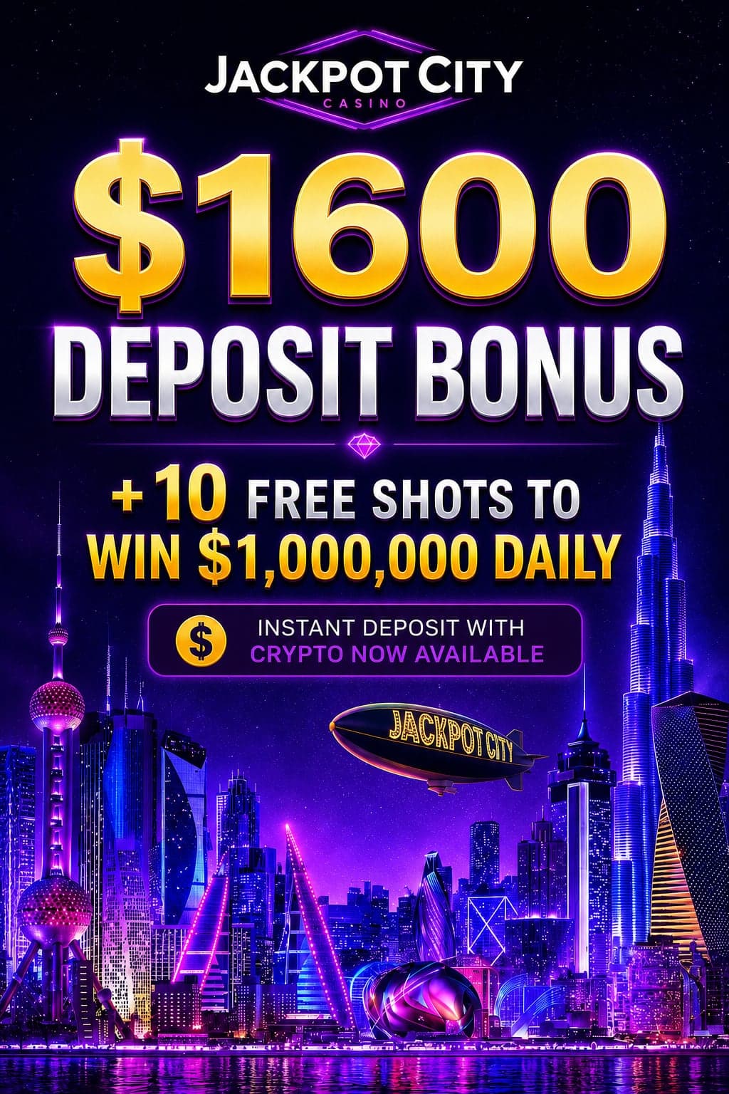 JackpotCity Casino bonus offer